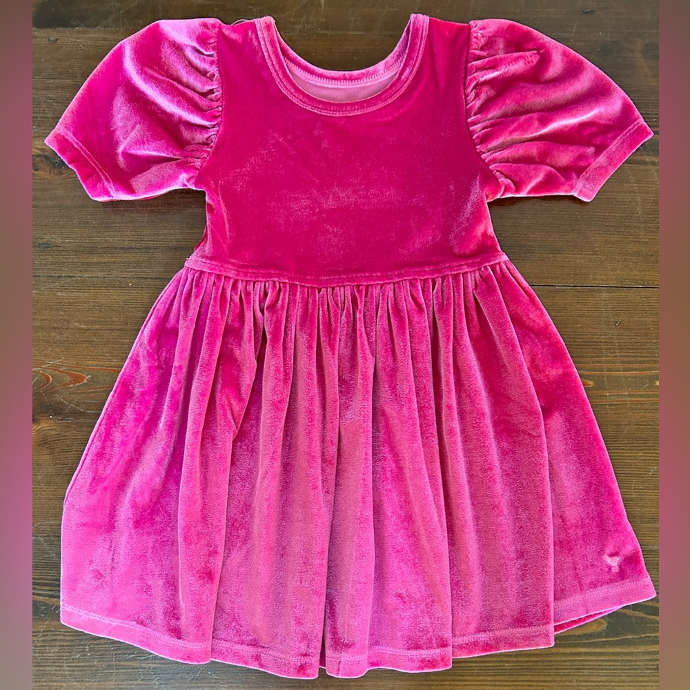 Pink Chicken 3Y Velour Dress